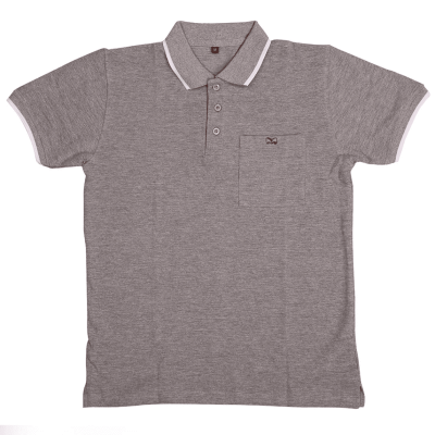 GREY POLO T-SHIRT